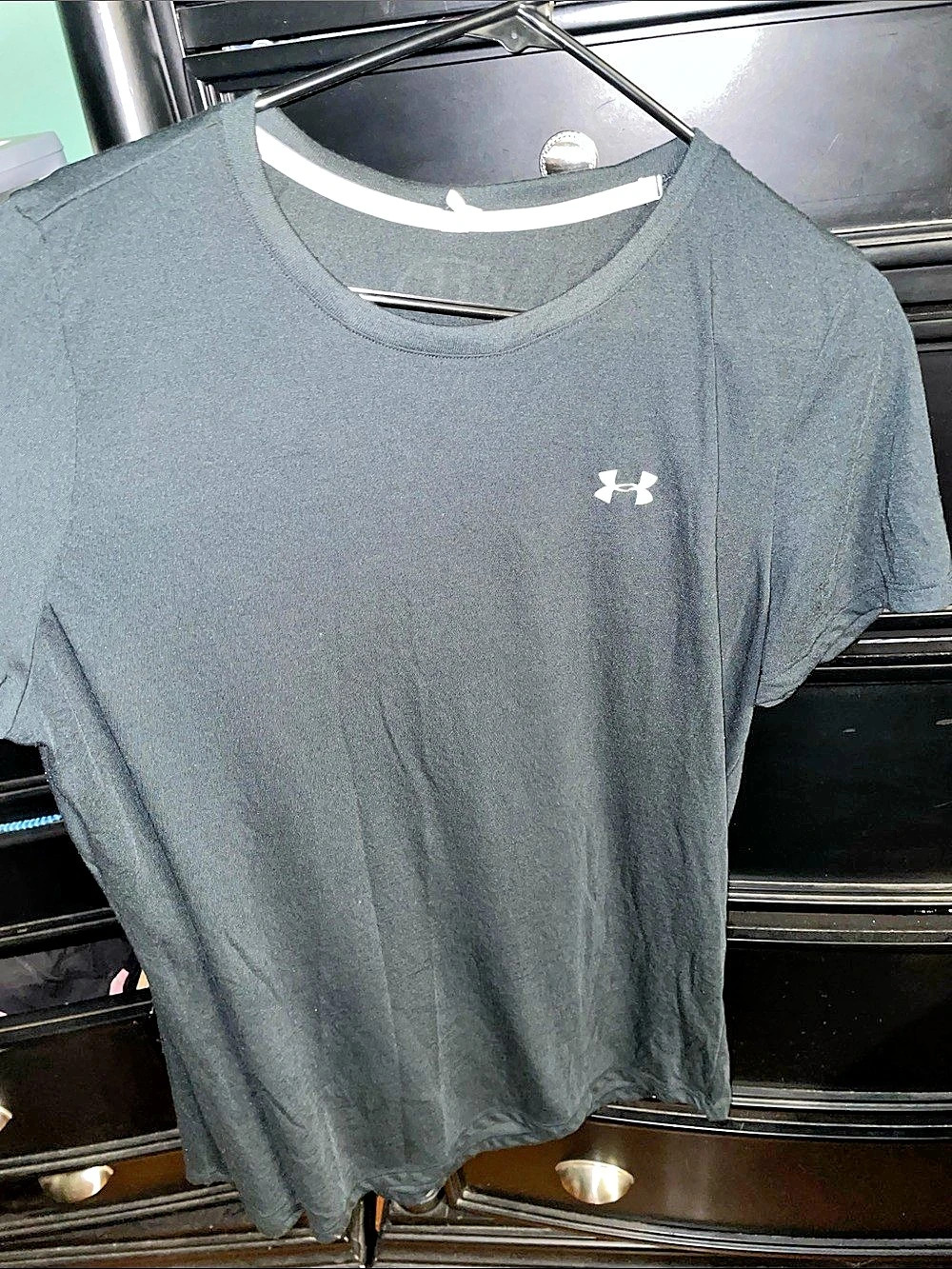 Under Armour Threadborne Short Sleeve Black Athletic Tee XL
